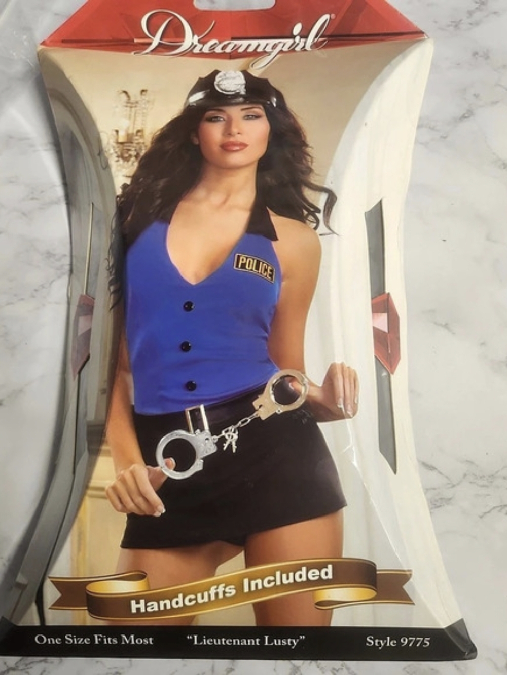 Dreamgirl Lieutenant Lusty Police Costume Blue & Black